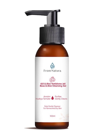 From Natura Gül & Aloe Temizleme Jeli 100 ML