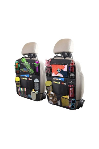 Singree Oksford Kumaş Araba Arka Koltuk Organizörü, Çoklu Cepli Saklama Çantası, Araba İçini Düzenlemek İçin Kolay Kurulum Tek Adet