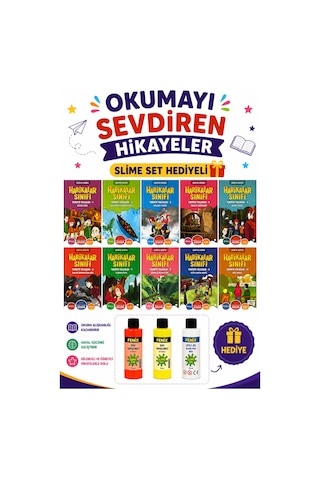 3.ve 4.sınıflar İçin Harikalar Sınıfı Hikaye Seti Slime Set Hediye