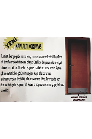 Alüminyum Kapı Altı Koruyucu Saten 10x78 Cm