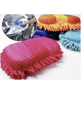 Point Mikrofiber Araba Yıkama Eldiveni Süngeri Temizleme Oto Bakım Yıkama Bezi Havlu