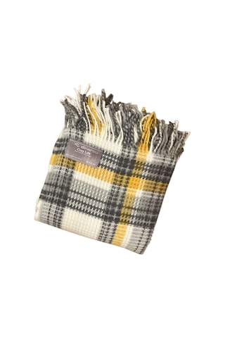 Dinarsu Cozy Life Pamuklu Skoç Tv Battaniyesi 130 X 170 Gri