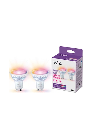 Wiz Rgb Spot Ampul 50w Gu10 Cam 2'li Paket Rgb - Ayarlanabilir Renk Sıcaklığı Ve Parlaklık