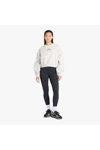 New Balance Linear Heritage Fleece Kadın Gri Sweatshirt Wt61935ı-ahh Gri