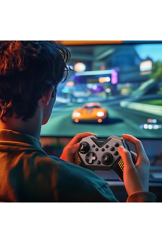 Nyxı Flexi Modüler Kablosuz Oyun Kolu Hall Effect Drift Yapmaz 1000hz Pc Switch İos Android Uyumlu Siyah Gamepad