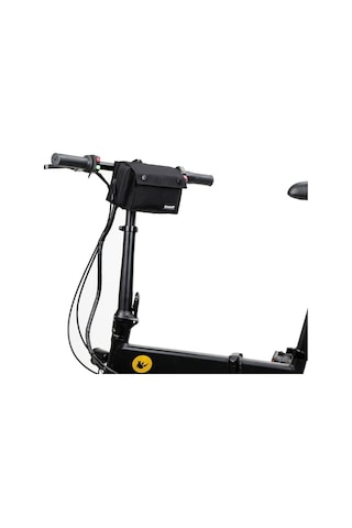 Didadodo Rhinowalk Çok Fonksiyonlu Ön Çanta Bisiklet Gidon Çantası Siyah, Güçlü Kapaklı Siyah