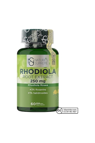 Natures Supreme Rhodiola Root Extract 60 Kapsül