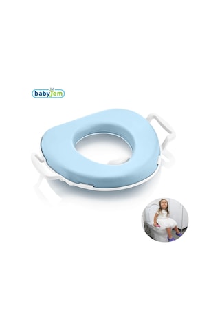 Babyjem Lüks Bebek Klozet Adaptörü Mavi