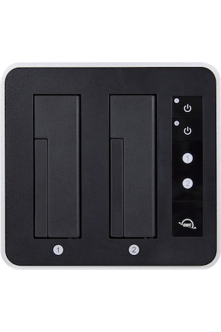 Owc Drive Dock Usb 3.2 10gb/s Çift Yuvalı 2.5 Ve 3.5 Nvme U.2 Ve Sata Disk Dock İstasyonu