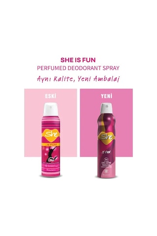 She Is Fun Kadın Deodorant Sprey - Cool Kadın 150ml