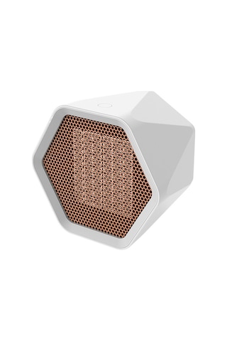 Flybuy Mini Uzay Isıtıcı, 600w, 2 Vites, Beyaz, Kompakt, Taşınabilir Masa Isıtıcı
