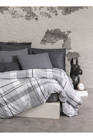 Cotton Box Modern Çift Kişilik Nevresim Takımı Will Antrasit
