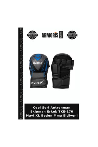 Özel Seri Antrenman Ekipman Erkek Tke-170 Mavi Xl Beden Mma Eldiveni