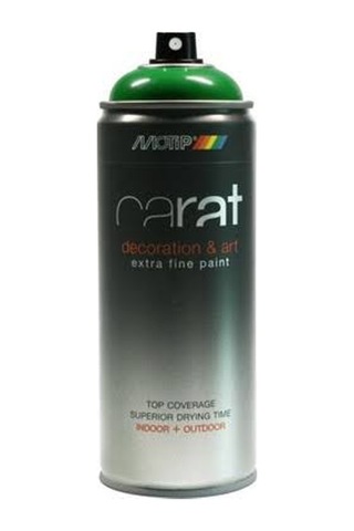 Motip Carat Ral 6001 Sprey Boya 400ml - Parlak Zümrüt Yeşili Çok Renkli