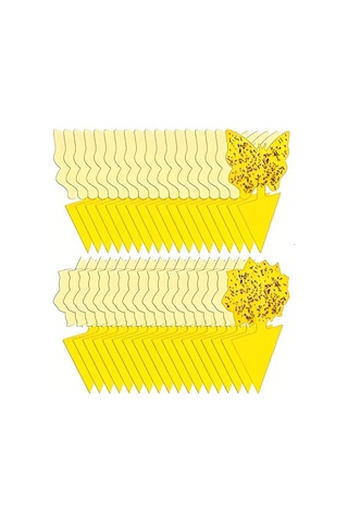 Folinda Bitki Uçan Böcek Tuzağı - Sarı Çift Yönlü Tutucu 36 Adet 18 Güneş Çiçeği + 18 Kelebek , Dış/iç Mekan, Güvenli, Dayanıklı Özlü Mucize