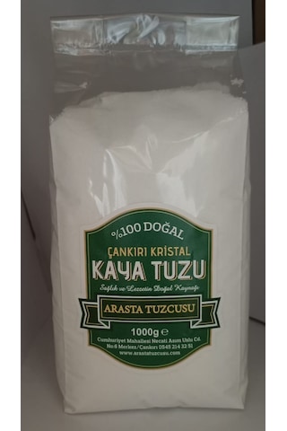 Arasta Tuzcusu Çankırı Doğal Kristal Kaya Sofra Tuzu 1 KG Arasta Tuzcusu Çankırı Doğal Kristal Kaya Sofra Tuzu 1 KG