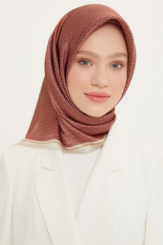 Armine Sura İpek Eşarp 8733d-07 Nostalji Kahverengi