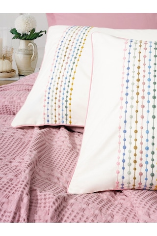 Cotton Box Cb Aura Pebble Tk Pıke Takımı+fıtted Carsaf Pembe Pembe