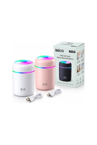 Mini Usb Hava Nemlendirici 300ml - Işıklı Taşınabilir Aroma Difüzör Aklby-bsva58