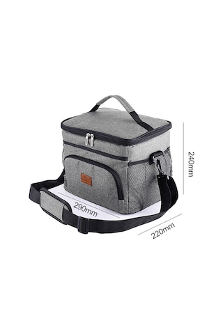 Yaozixa 16l Isı Saklama Çanta - Dışarı Piknik Çantası, Leakproof Termos Çanta, Ofis/okul Yemek Çantası, Araçlık Buz Çantası, Mavi Çok Renkli