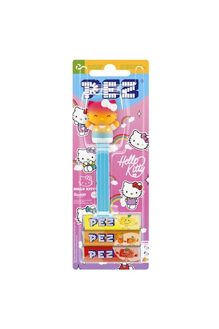 Pez Dispenser Hello Kitty Fullbody Rainbow Meyve Aromalı Şekerleme Makinesi Ve Şekerleme Yedekleri