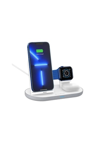 15w 3-in-1 Kablosuz Şarj İstasyonu Telefon, Apple Watch Ve Kulaklık İçin Qi Wireless Charging Stand-1545