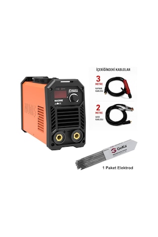 Nuriş Ma200e İnverter Kaynak Makinesi 200a + 1 Paket 2.5mm Elektrot