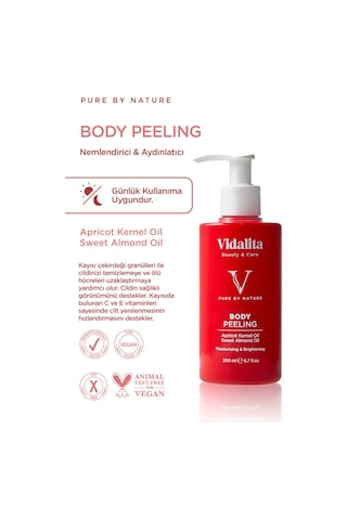 2 Adet Doğal Vücut Peelingi Kayısı Çekirdeği & Tatlı Badem Yağı 200 Ml