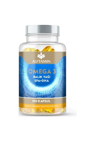 Alftamin Omega 3 Epa+Dha Takviye Edici Gıda 100 Kapsül