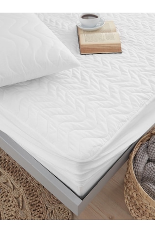 Kapitoneli Fitted Yatak Koruyucu Tek Kişilik Sıvı Geçirmez Alez