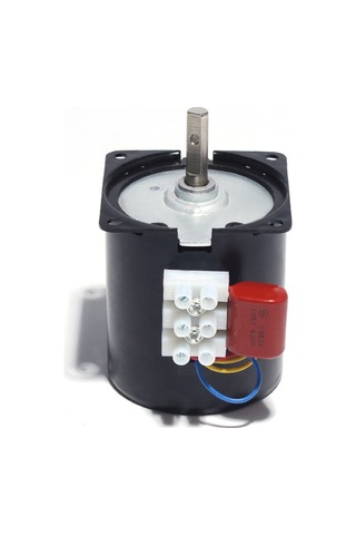 Tersinir Dişli Ac Motor Kalıcı Mıknatıs Elektrikli Düşük Hız 2.5r/dk 220v 14w Five R