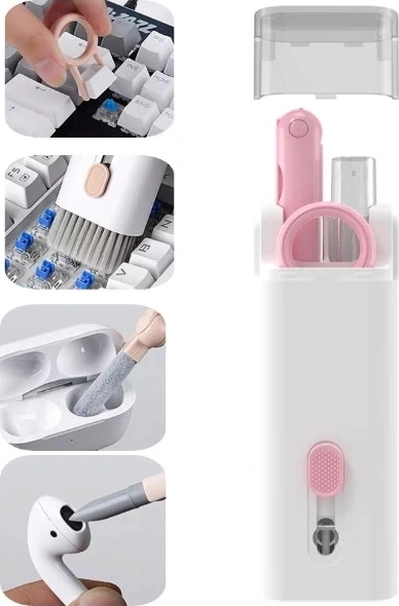 Ceylan Adam Çok Fonksiyonlu 7 Parça Airpods Uyumlu Klavye Ekran Kulaklık Temizleme Kiti