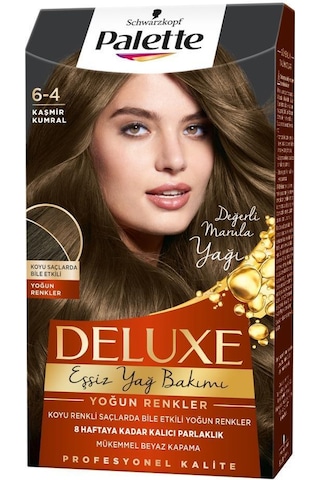 Palette Deluxe Yoğun Renkler 6 - 4 Kaşmir Kumral X 2 Adet Saç Boyas