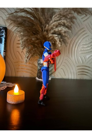 Dummy Captain America Eklemleri Hareketli 14 Cm Mini Figür Kaptan Amerika