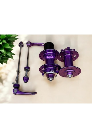 Forte Gt Xbyc 680 Bisiklet Hub Sesli Ön Arka Kaset Göbek Seti 32 Delik 6 Vida Qr Mandal Mor
