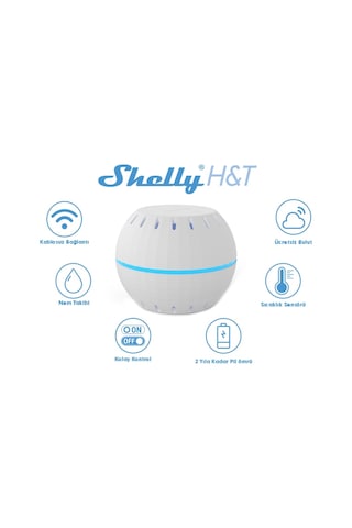 Shelly H&T - Akıllı Wi-Fi Nem ve Isı Sensörü