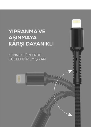 Ariatech Kırmızı Ls63 Lightning Usb Kablo