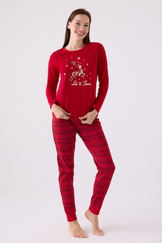 Arnetta Kadın Kırmızı Pijama Takımı Ar3106-s-v1 Kırmızı