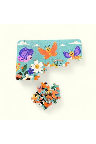 Esatoys Ahşap Butterfly Mini Puzzle 4 Yaş 54 Parça