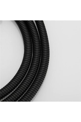 Duş Hortumu Ekstra Uzun, 79 İnç Duş Hortumu, Duş Başlığı Uzatma Hortumu, El Duş Hortumu Mat Siyah Mat - Siyah