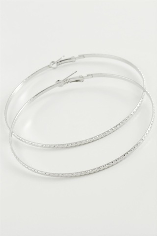 Burgulu Zikzak Metal Halka Küpe 8-9-10 Cm çok renkli 76702137