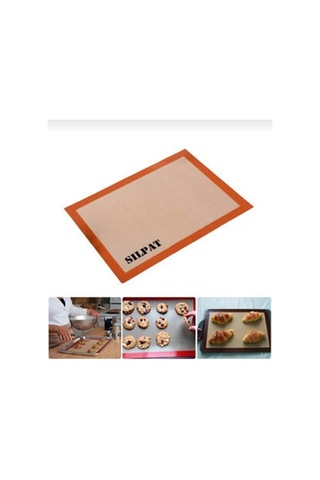 Metalay Fırınlanabilir Kendinden Yağlı Silikon Pişirme Matı-hamur Açma Matı 30x40 40x60silpat