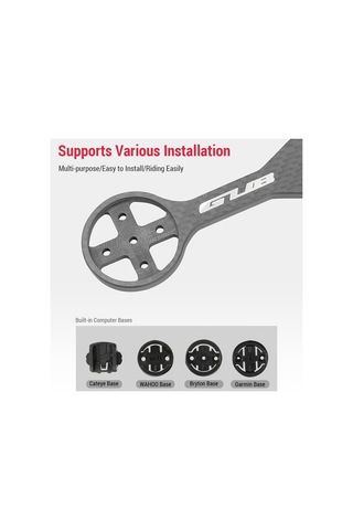 Gub Bisiklet Bilgisayarı Dağı Karbon Fiber Bisiklet Montaj Siyah