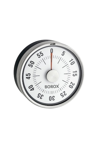 Paslanmaz Çelik Mekanik Zamanlayıcı Timer – Mıknatıslı Yuvarlak Mutfak Zamanlayıcısı