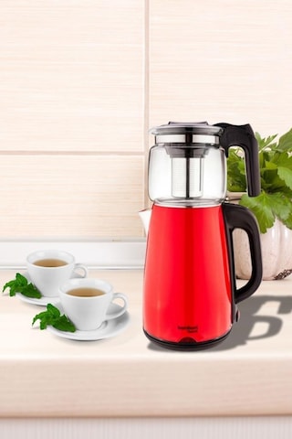 Bambum Teatech Cam Demlikli 2 L Çay Makinası Su Isıtıcı Kettle