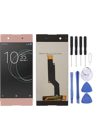 Cbtx Sayısallaştırıcı Tam Montajlı Sony Xperia Xa1 İçin Lcd Ekran Gül Altın