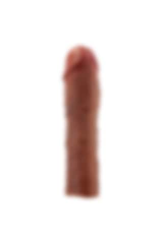 Lilitushop 7,6 Cm Dolgulu Melez Rengi Silikon Penis Kılıfı