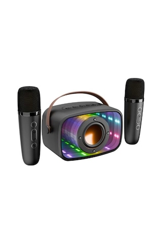 Mikado Md-57bt Endless 5w Siyah Tf + Usb + Aux + Bt Destekli 2 Wireless Karaoke Mikrofon 1200mah