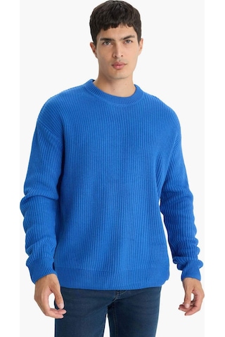 DeFacto Oversize Geniş Kalıp Bisiklet Yaka Basic Düz Triko Kazak B9718AX24SPBE770