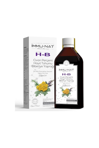 H-b Civan Perçemi Hayıt Tohumu Biberiye Yaprağı Sıvı Bitki Ekstraktları Karışımı 250 Ml